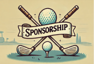 Sponsorship slot available with crossed golf clubs